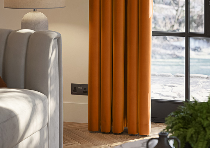 Ultra Luxe Velvet, Rust - Made to Measure Curtains - Image 5